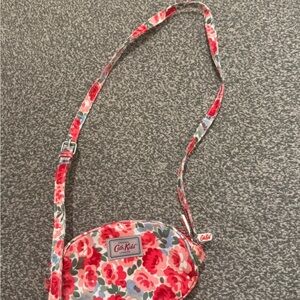 Cath Kidston Red and White Floral Crossbody Bag